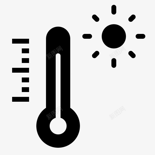 温度摄氏度华氏度图标svg_新图网 https://ixintu.com 华氏度 夏季 夏季字形 摄氏度 温度 温度计 热量