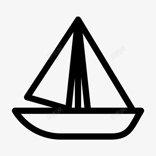帆船轮船游艇图标svg_新图网 https://ixintu.com 帆船 旅行 游艇 轮船