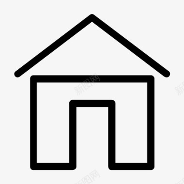 家房子房地产图标图标