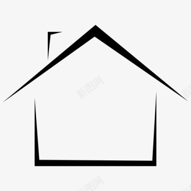 家房子房地产图标图标
