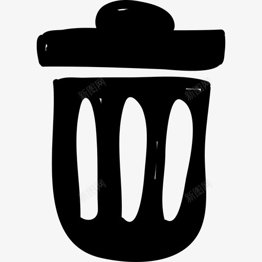 垃圾桶界面儿童界面图标svg_新图网 https://ixintu.com 儿童界面 垃圾桶 界面
