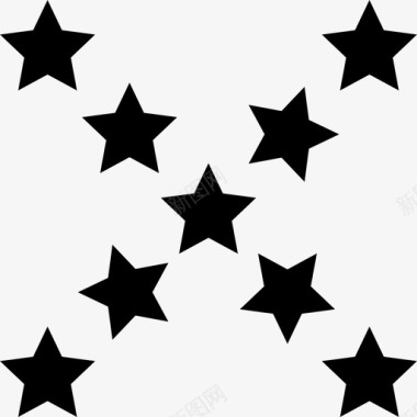 星星闪闪发光星光熠熠图标图标