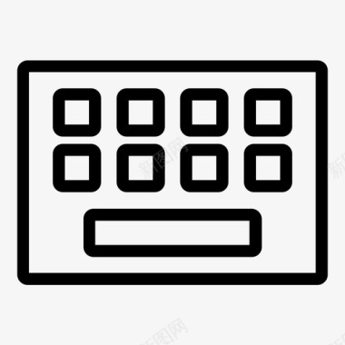 键盘按钮计算机图标图标