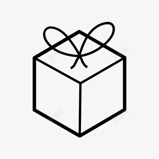 礼物盒子包装图标svg_新图网 https://ixintu.com 包装 盒子 礼物