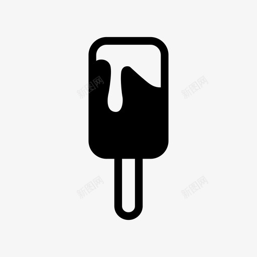 融化冰淇淋美味甜点图标svg_新图网 https://ixintu.com 冰淇淋 甜点 美味 融化冰淇淋 食物