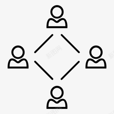 组织结构商人关联集团图标图标