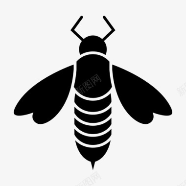 蜜蜂虫子森林图标图标