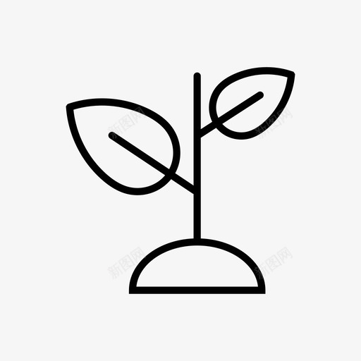 植物绿叶植物草本植物图标svg_新图网 https://ixintu.com 叶子 大自然 植物 绿叶植物 草本植物