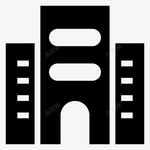 建筑城市商业图标svg_新图网 https://ixintu.com 商业 地产 城市 大学 建筑 建筑房地产雕文图标