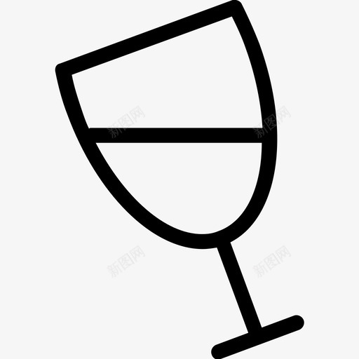 酒杯酒精香槟图标svg_新图网 https://ixintu.com 派对和庆祝线图标 玻璃杯 酒杯 酒精 饮料 香槟