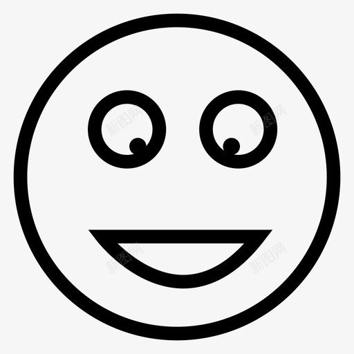 情感表情符号本质图标svg_新图网 https://ixintu.com 微笑 情感 情绪线图标 感觉 本质 脸 表情符号