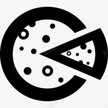 披萨配切片食物poi食物图标图标