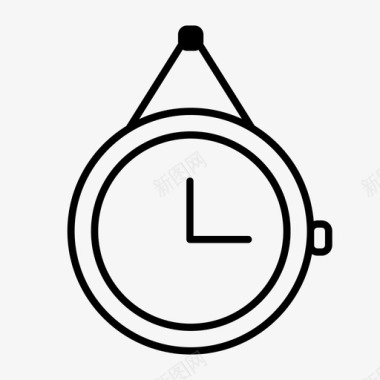 挂钟装饰时间图标图标