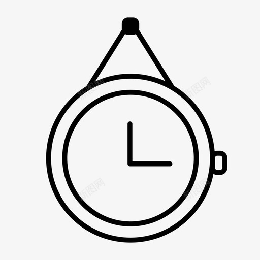 挂钟装饰时间图标svg_新图网 https://ixintu.com 手表 挂钟 时间 装饰