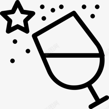 酒杯酒精香槟图标图标