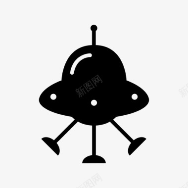 飞碟外星人天文学图标图标