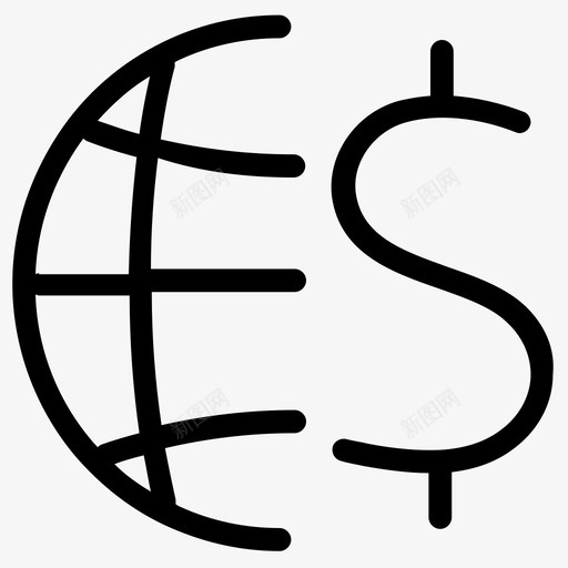 全球商务经济金融图标svg_新图网 https://ixintu.com 全球商务 商业和金融概述 经济 货币 金融