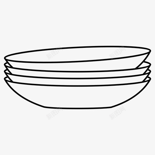 盘子洗碗机餐具图标svg_新图网 https://ixintu.com 洗碗机 盘子 餐具