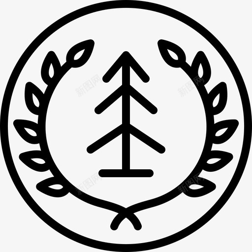 国家公园奖森林国家公园图标svg_新图网 https://ixintu.com 国家公园 国家公园奖 松树 树 森林 美味佳肴奖