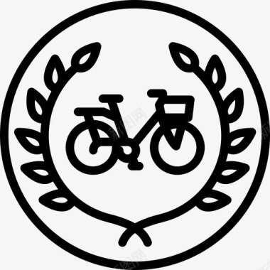 最佳自行车手奖自行车图标图标