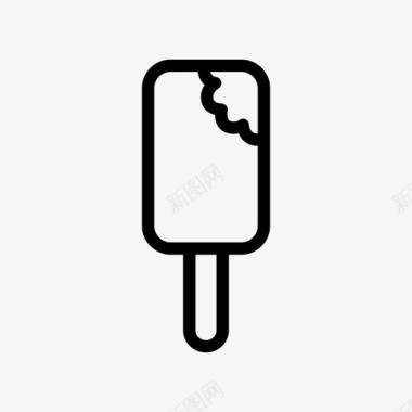 巧克力冰淇淋美味甜点图标图标