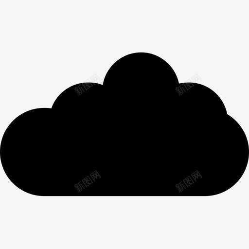 云预报浮云图标svg_新图网 https://ixintu.com 云 天气 天空云 浮云 网络和通信固体图标 预报