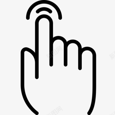 手指双击控制手势图标图标