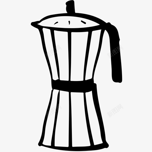 摩卡壶咖啡咖啡机图标svg_新图网 https://ixintu.com 咖啡 咖啡壶 咖啡机 摩卡壶 涂鸦咖啡馆 滴咖啡 过滤咖啡