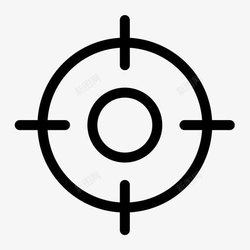 十字准星瞄准瞄准狙击手图标svg_新图网 https://ixintu.com 十字准星瞄准 狙击手 目标 瞄准