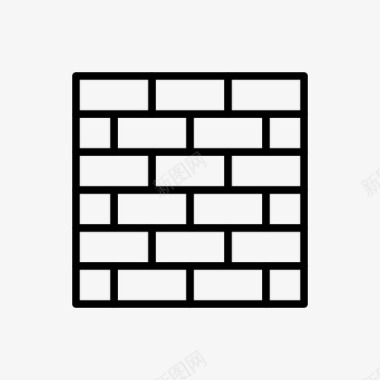砖墙建筑道路图标图标