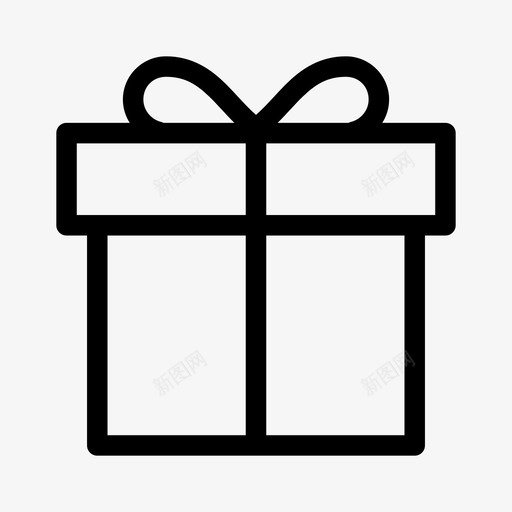 礼物生日礼物盒子图标svg_新图网 https://ixintu.com 庆祝 生日礼物 盒子 礼物 货币封闭