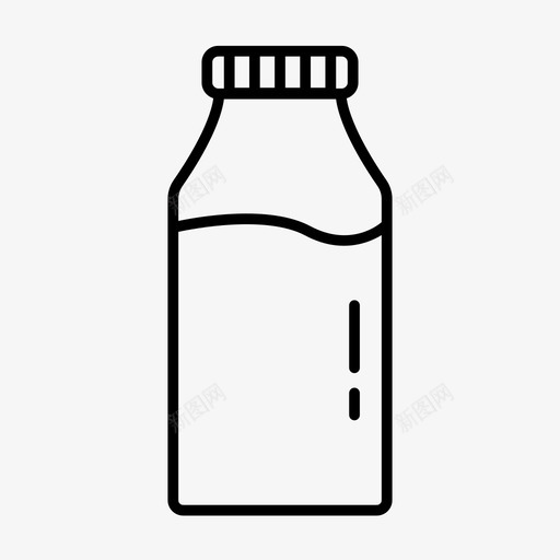 奶瓶饮料玻璃瓶图标svg_新图网 https://ixintu.com 塑料瓶 奶瓶 果汁瓶 玻璃瓶 饮料