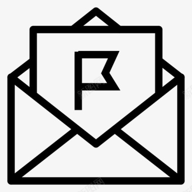 电子邮件联系人标志图标图标