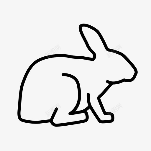 兔子动物哺乳动物图标svg_新图网 https://ixintu.com 兔子 动物 哺乳动物 宠物