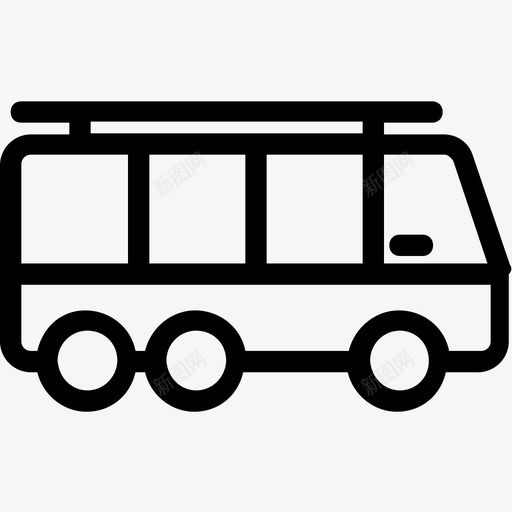 巴士汽车巴士长途汽车图标svg_新图网 https://ixintu.com 交通工具 巴士 汽车巴士 汽车平滑线图标 车辆 长途汽车