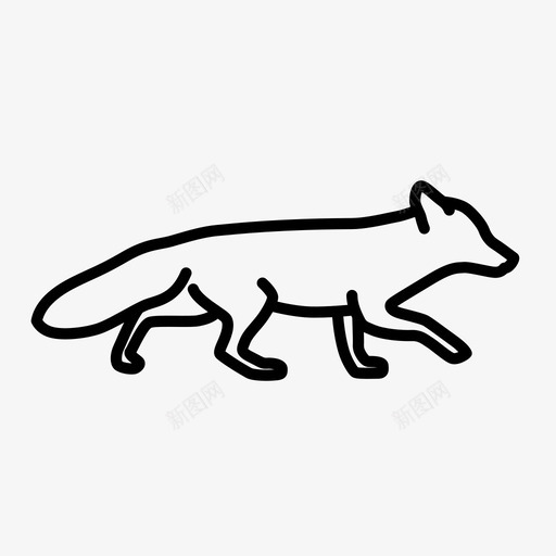 狐狸动物森林动物图标svg_新图网 https://ixintu.com 动物 哺乳动物 森林动物 毛皮 狐狸 猎人