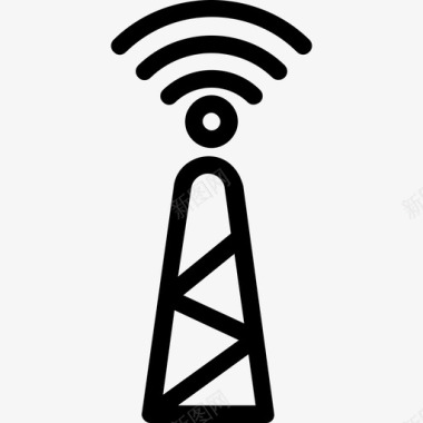无线天线信号塔wifi图标图标