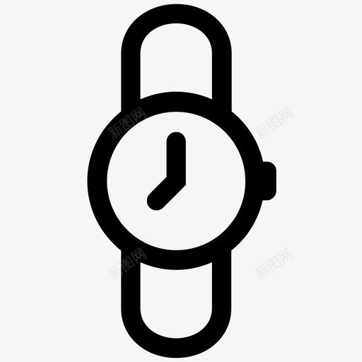 手表配件时钟图标svg_新图网 https://ixintu.com 手表 时钟 时间 配件