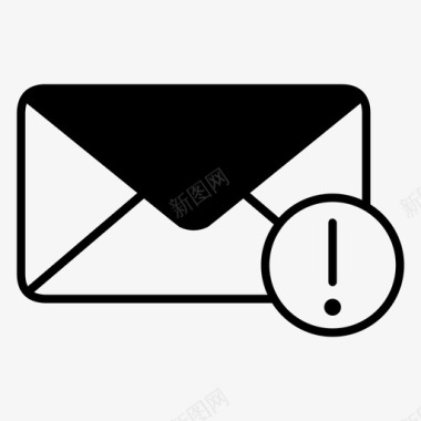 邮件计算机邮件电子邮件警告图标图标