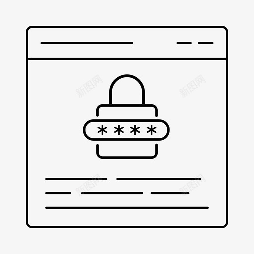 安全网站结帐锁定图标svg_新图网 https://ixintu.com 安全网站 密码 登录 结帐 行图标 锁定