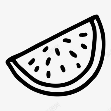 西瓜浆果图标图标