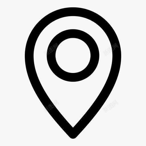 地图标识位置标记svg_新图网 https://ixintu.com 位置 地图标识 地点 标记 货币关闭
