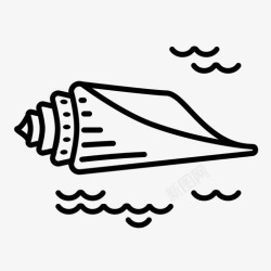 贝壳海滩贝壳海滩大海图标高清图片