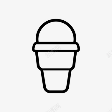 冰糕甜筒甜点图标图标