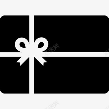 礼品卡礼品盒礼物图标图标