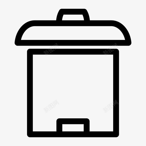 垃圾箱删除图标svg_新图网 https://ixintu.com 删除 垃圾箱