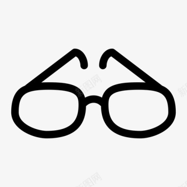 眼镜镜片款式图标图标