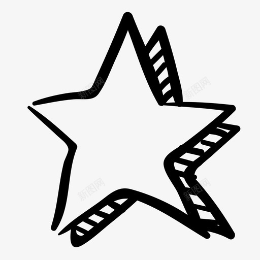 星星最爱手绘图标svg_新图网 https://ixintu.com 手绘 星星 最爱 涂鸦第二部分 评分