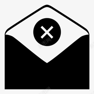 电子邮件取消关闭图标图标