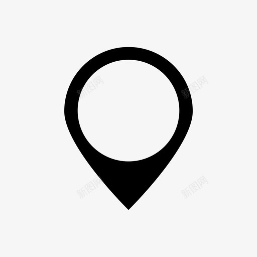 别针地图针图标svg_新图网 https://ixintu.com 别针 地图针